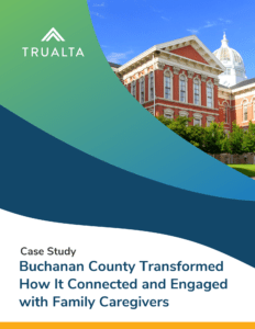 Cover page for a case study by trualta titled 