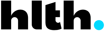 Black text "HTLH 2024" with a blue dot above the lowercase "i".